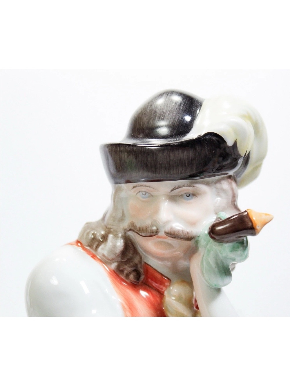 Herend Hungary VintagePorcelain Figurine Handpainted mournful Shepherd - Picture 5 of 16